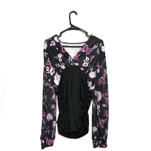 Black and purple tunic